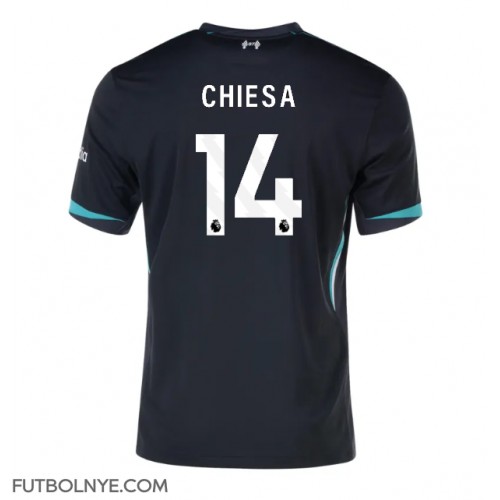 Camiseta Liverpool Federico Chiesa #14 Visitante Equipación 2024-25 manga corta